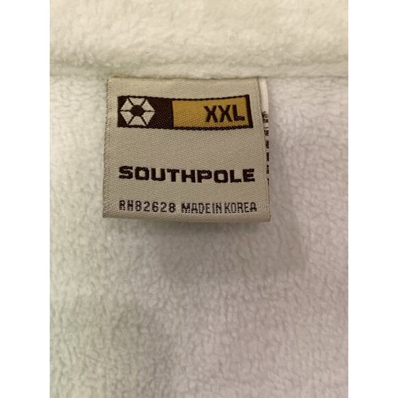 South Pole Men's Vintage 90s Thick Fleece Retro 1/4 Zip Jacket XXL 2XL - Picture 3 of 6